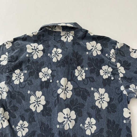 Local Motion Adult L Blue Button Down Collared Short Sleeved Casual Surf Large - Picture 12 of 13